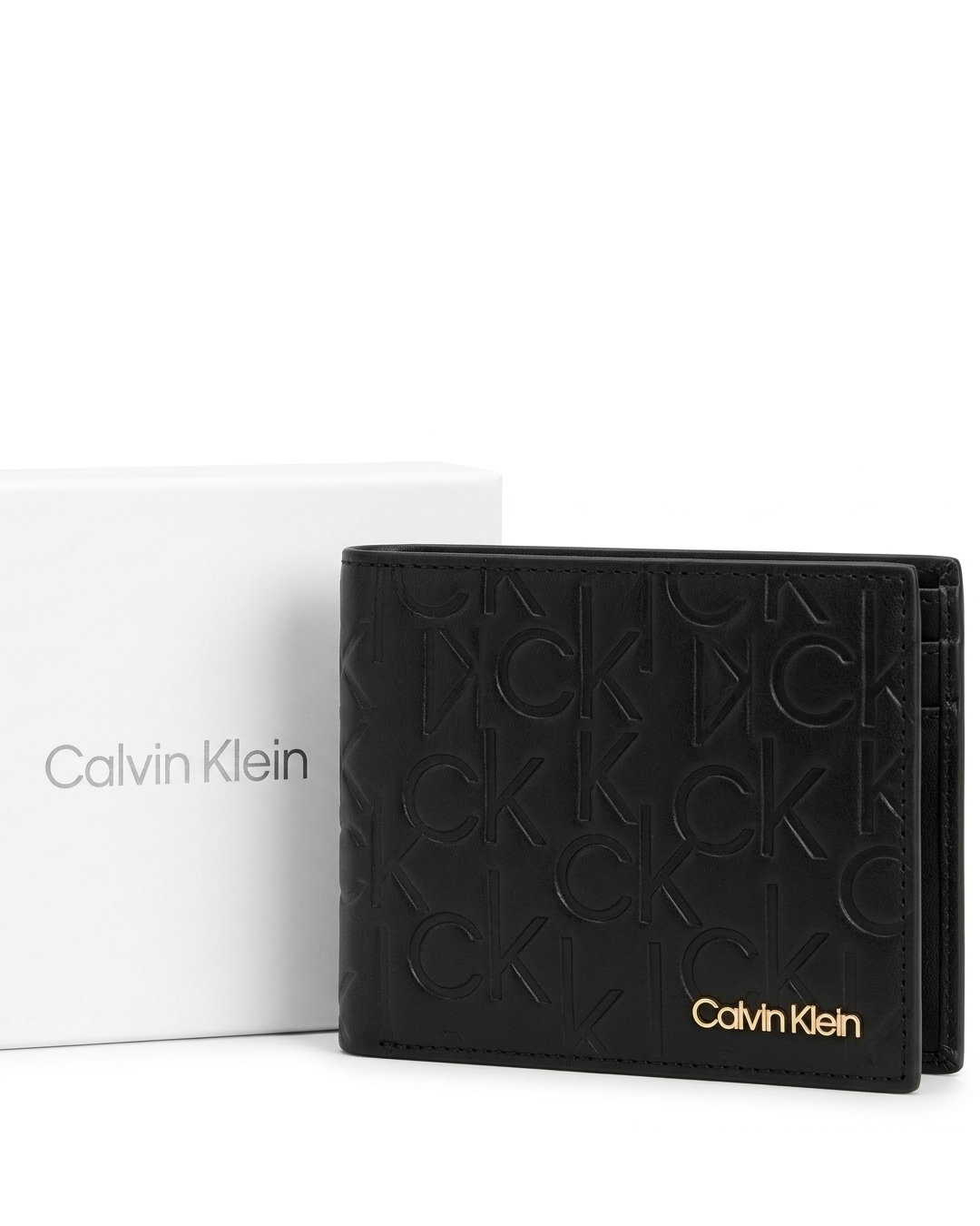 Calvin Klein – Monogram Embossed Leather Wallet