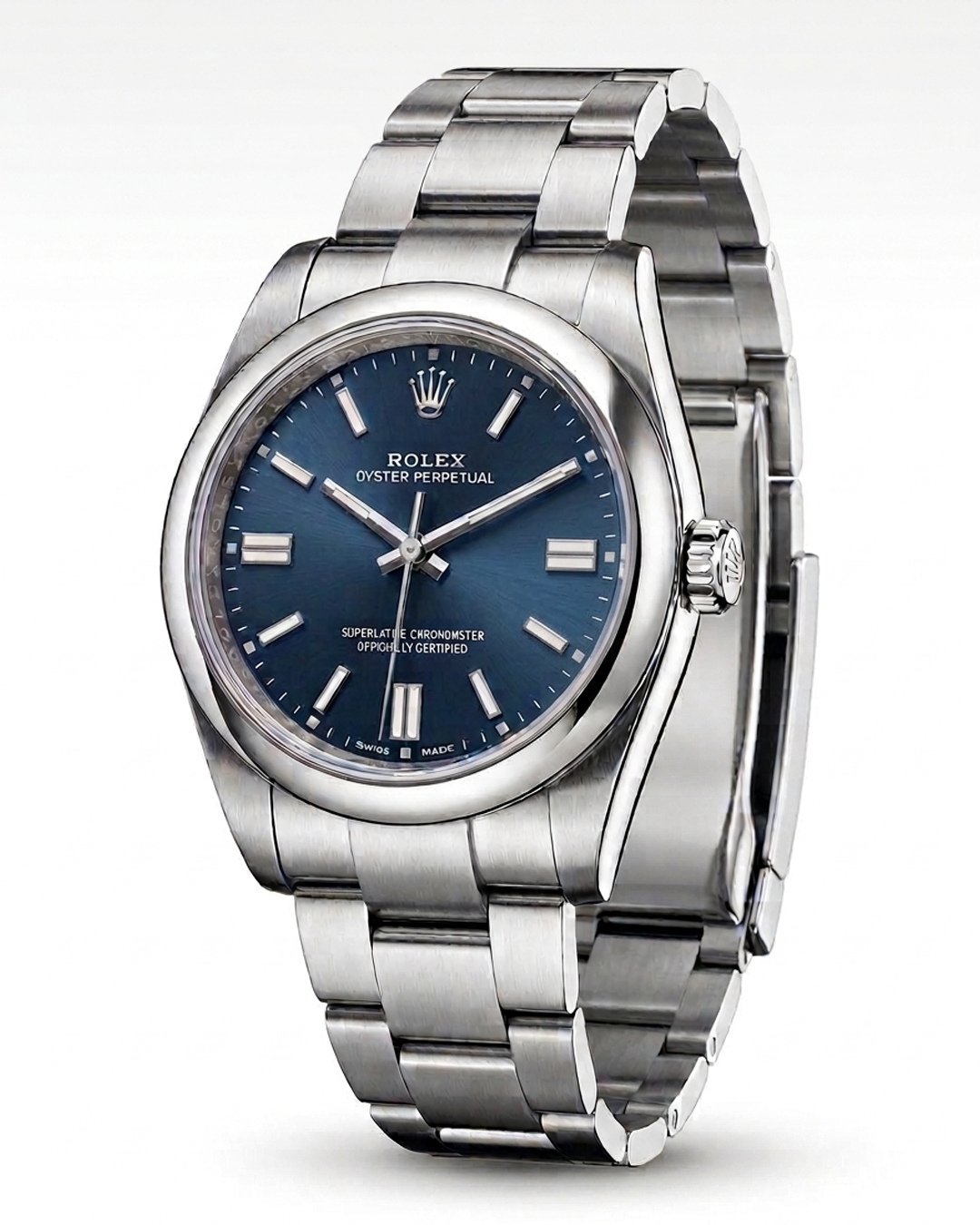 Rolex Oyster Perpetual – Blue & Black Dial Edition