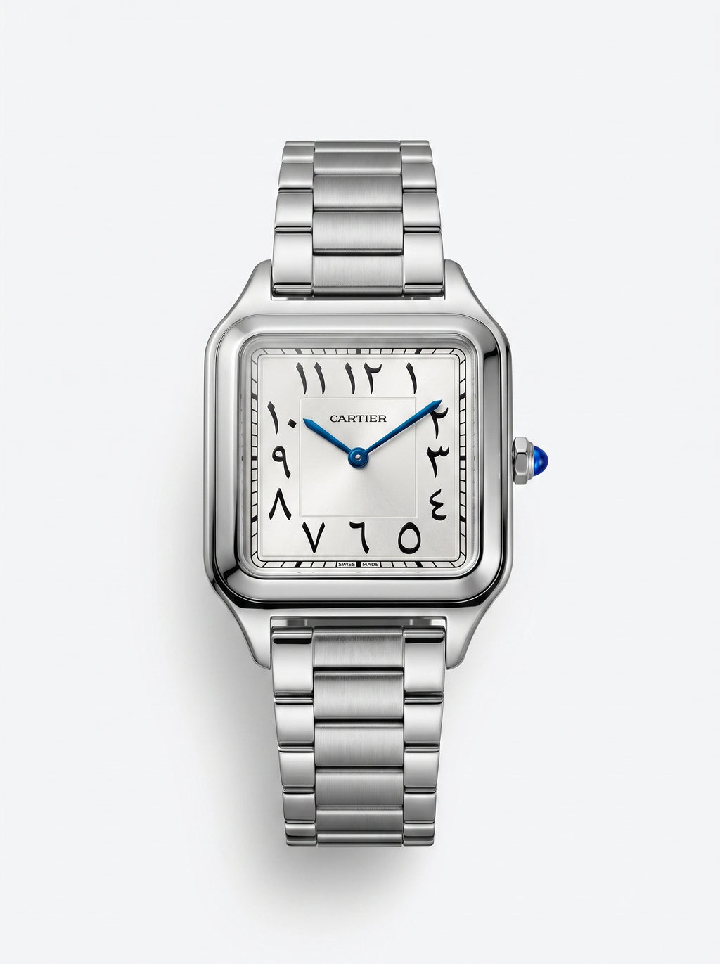 Cartier Santos-Dumont black dial Arabic numerals
