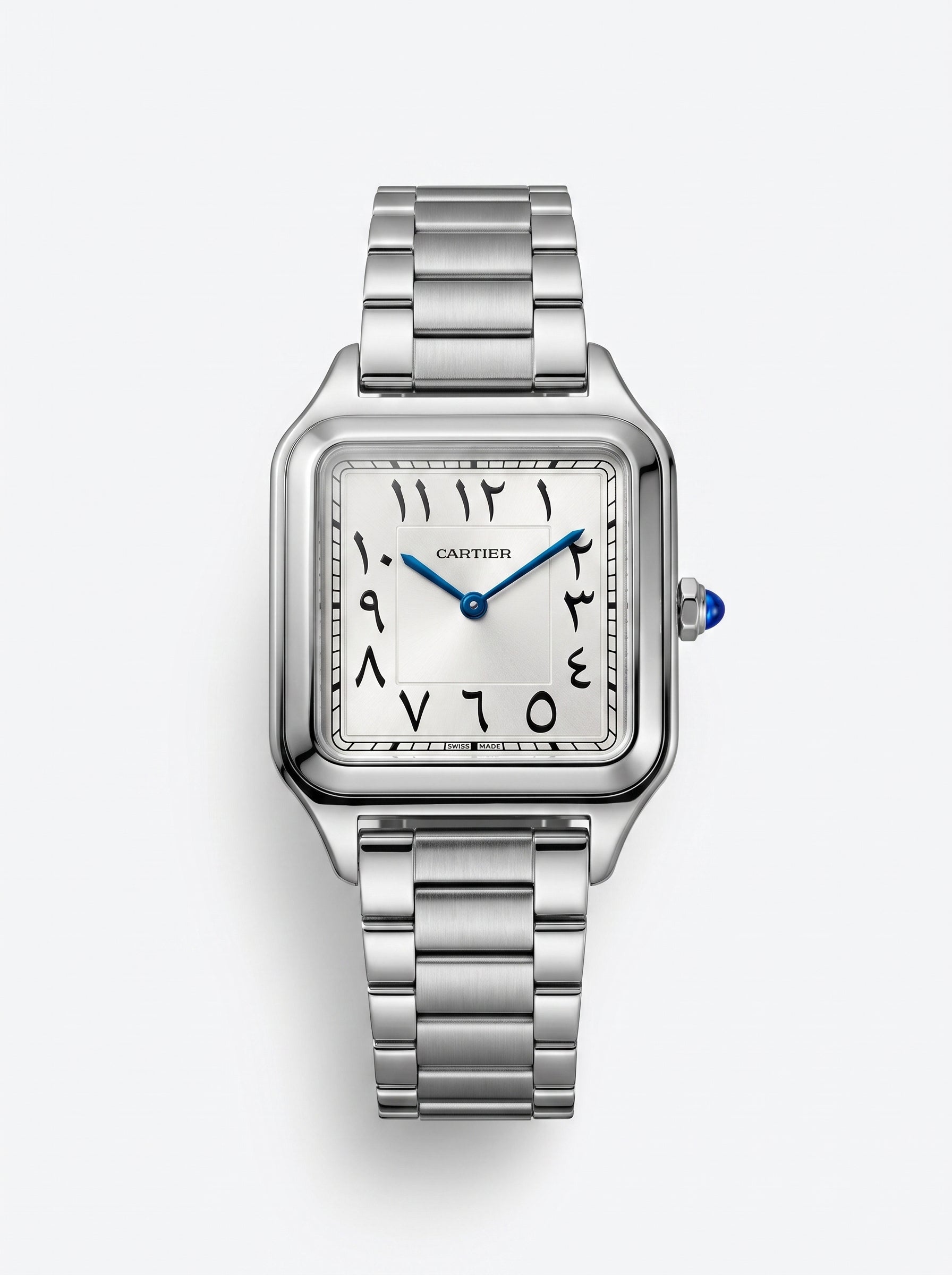 Cartier Santos-Dumont black dial Arabic numerals