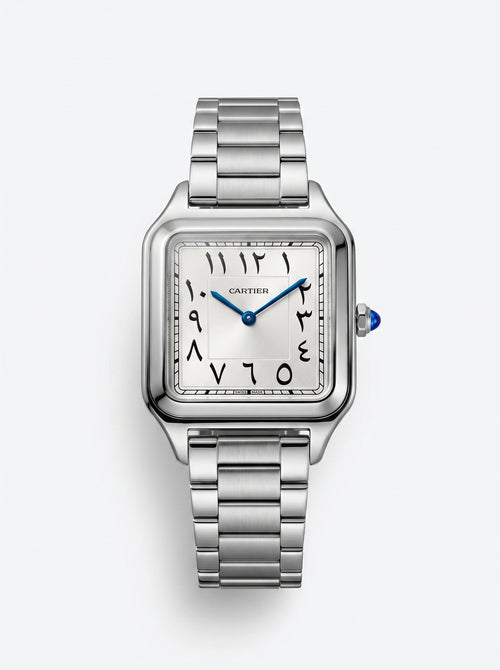 Cartier Santos-Dumont black dial Arabic numerals